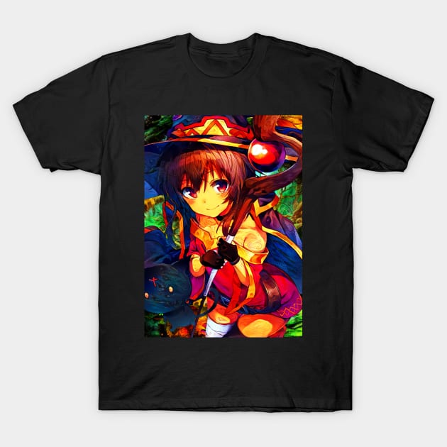 Colorful Megumin T-Shirt by hustlart